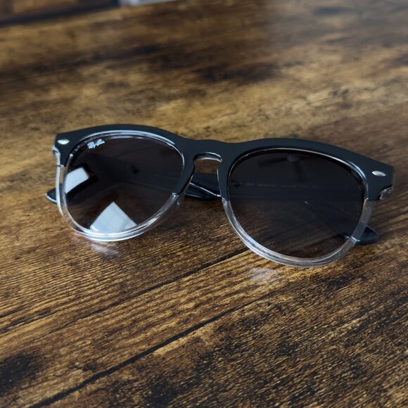 Ray-Ban RB4471 Iris Sunglasses – Black on Transparent - Picture 11 of 15